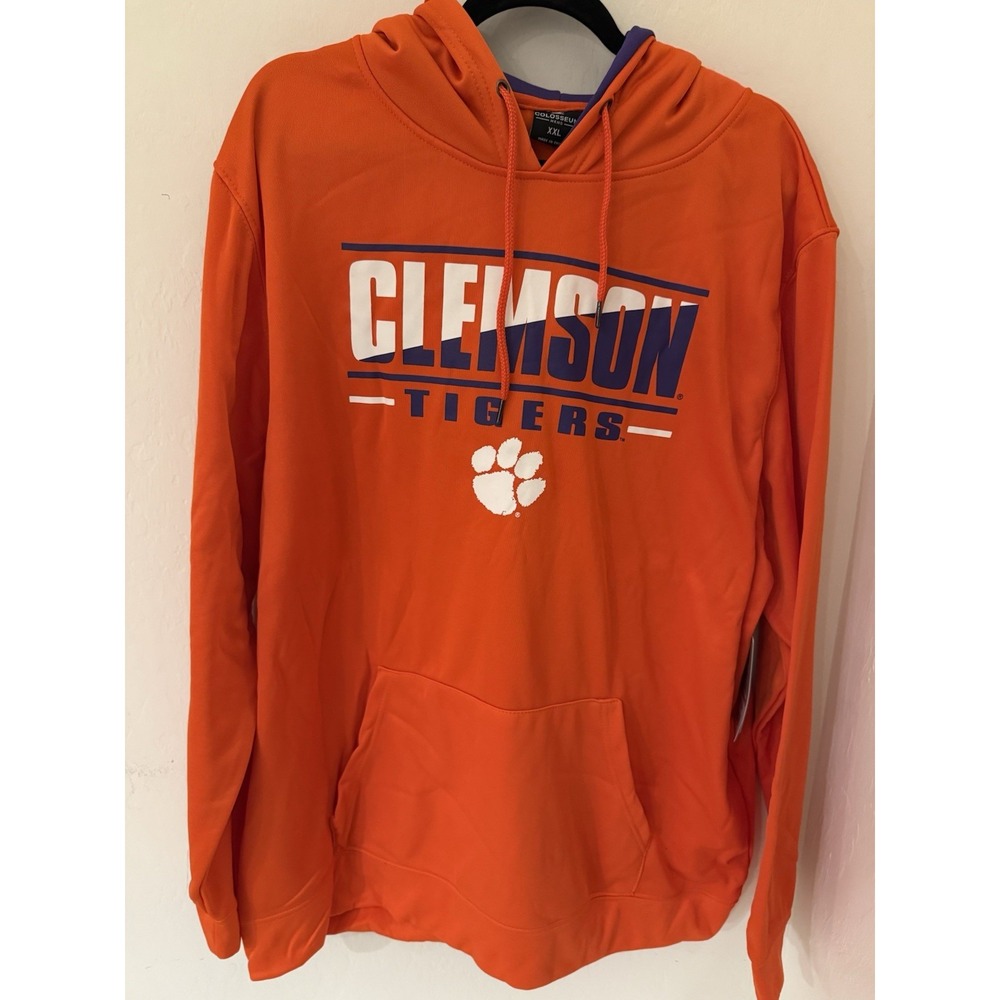 Clemson Tigers Men's Hoodie With Kangaroo Pockets -Size Large -NWT